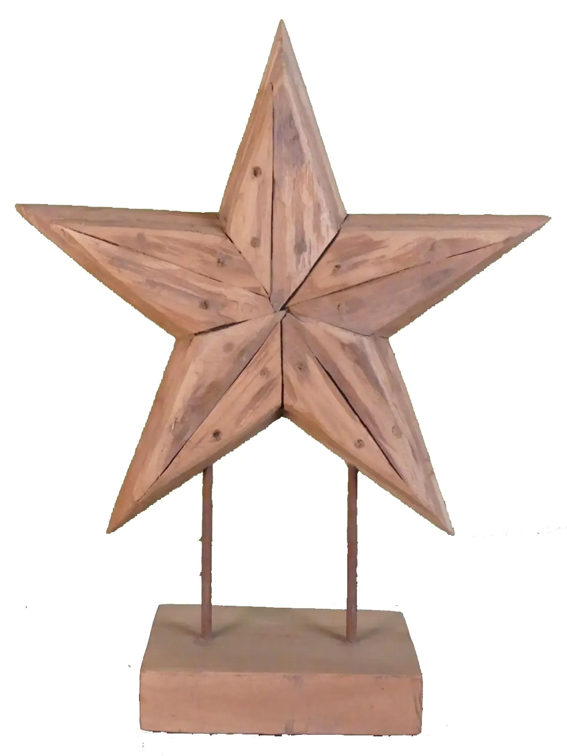  Product image 1 of the product “Star on a stand, made from teak, in the sizes from 40 to 50cm ”